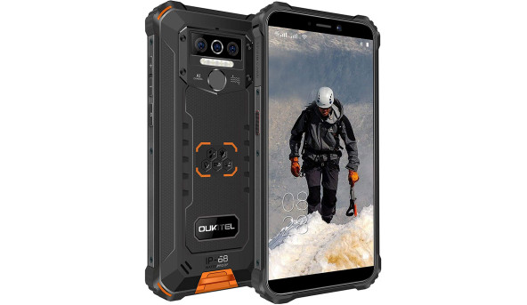 Смартфон Oukitel WP5 Pro 5.5" HD+ /4GB/64GB/ MTK6762D / 8000mAh / IP68 / 13+5Мп / Orange