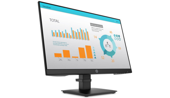 TFT 23.8" HP P24 G4, IPS, D-SUB, HDMI, DP ,чорний - 575537