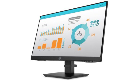 TFT 23.8" HP P24 G4, IPS, D-SUB, HDMI, DP ,чорний - 575537