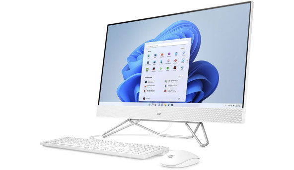 Моноблок 23.8'' HP 205 G8 Ryzen 3 5300U/8Gb/SSD512Gb/Cam/K&M/WiFi/W11P64/Starry White - 575753
