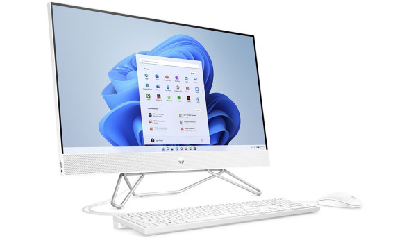 Моноблок 23.8'' HP 205 G8 Ryzen 3 5300U/8Gb/SSD512Gb/Cam/K&M/WiFi/W11P64/Starry White - 575753