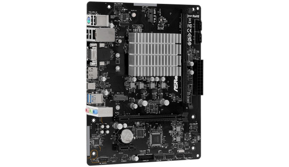 ASRock N100M (Quad-Core N100 3.4GHz, 1xDDR4 DIMM, VGA/HDMI/DP, 1*PCIe, 2xSATAIII, M.2, GLan, mATX)
