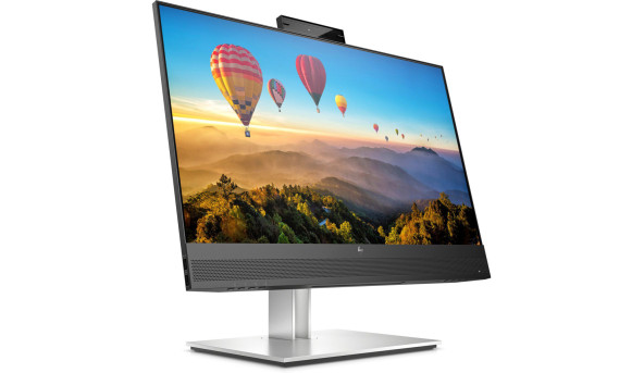 TFT 23.8" HP E24m G4, IPS, HDMI, DP, USB-С, RJ-45, Cam, HAS, колонки, чорно-сріблястий - 575935