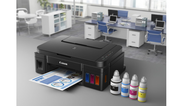 БФП А4 Canon Ink PIXMA G3410 (8,8 стор/хв, 4800x1200 dpi, Wi-Fi, чорний) Фабрика Друку - 575948