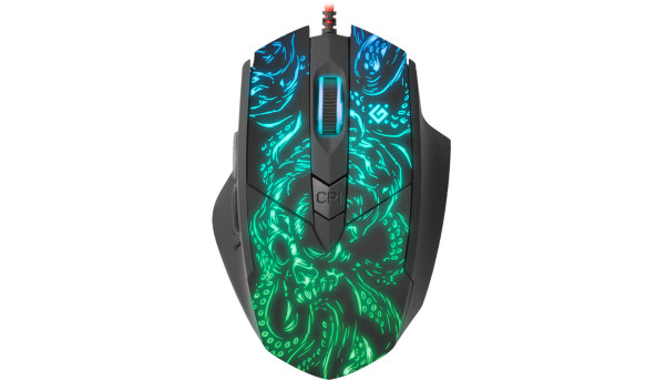 Мишка Defender Titan GM-650L, ігрова, 6400dpi., 6кн., RGB, Macro - 576093