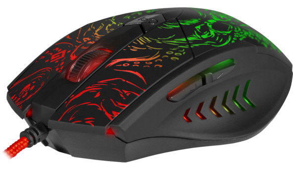 Мишка Defender Titan GM-650L, ігрова, 6400dpi., 6кн., RGB, Macro - 576093