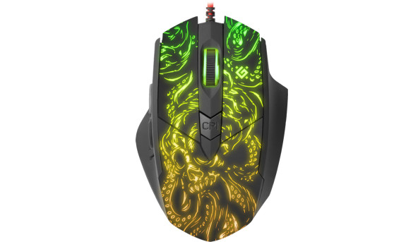 Мишка Defender Titan GM-650L, ігрова, 6400dpi., 6кн., RGB, Macro - 576093