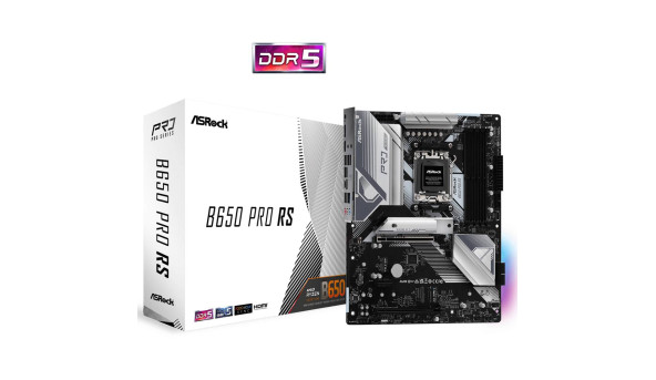 ASRock B650 PRO RS (AM5/B650, 4*DDR5, 3xPCIex16, HDMI/DP, 4xSATAІІІ,3xM.2, 2.5GLan, 7.1ch, ATX)