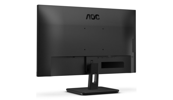 TFT 23.8" AOC 24E3UM, VA, 75Гц, D-Sub, HDMI, DP, USB-hub, колонки, чорний - 576325