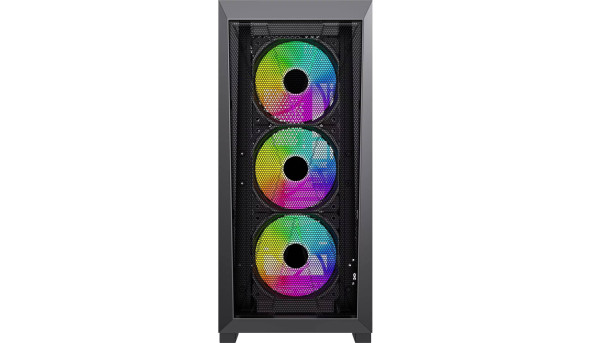 Корпус Xilence XILENT X ARGB X912.ARGB USB-C3.2+2xUSB3.0, 3xARGB+1xBLACK FAN 12cm, без БЖ ATX - 576331