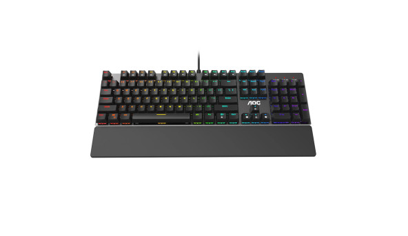 Клавіатура ігрова механічна AOC GK500 Gaming RGB USB (Outemu Red Switch) - 576376
