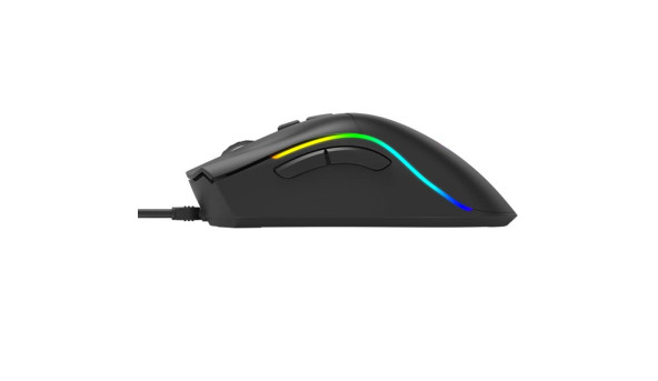 Мишка XTRIKE ME GM-226, ігрова, USB, 7200dpi., 7кн.,RGB, чорна - 576380