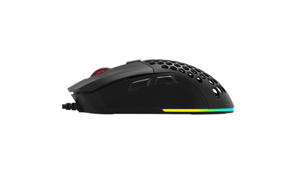 Мишка XTRIKE ME GM-316, ігрова 7200dpi., 7кн., 13 режимів RGB, 2 панелі, чорна - 576384
