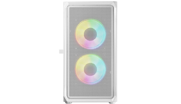 Корпус LogicConcept PORTOS MESH+GLASS ARGB fans 3x120mm WHITE без БЖ mATX - 576409