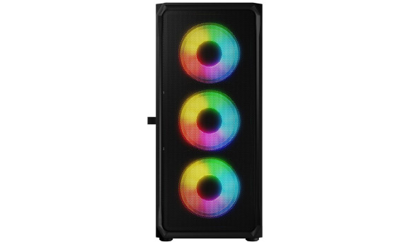 Корпус LogicConcept PORTOS MESH+GLASS ARGB fans 4x120mm BLACK без БЖ ATX - 576411