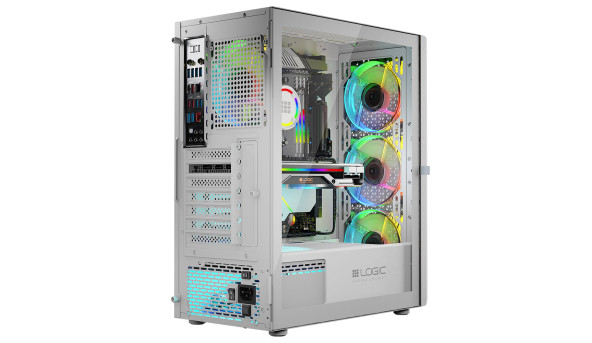 Корпус LogicConcept ARAMIS MESH+GLASS ARGB fans 4x120mm WHITE без БЖ ATX - 576415