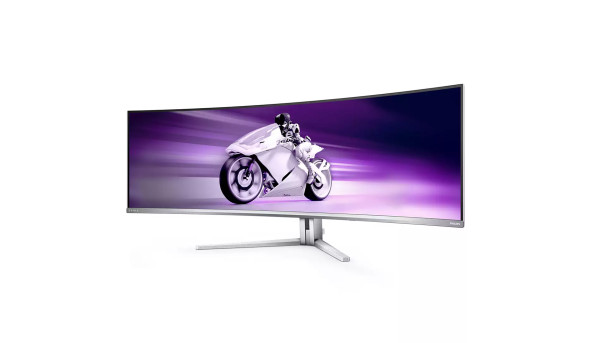 TFT 49" Philips 49M2C8900, OLED, DQHD, 240Hz, 0.03ms, 2хHDMI, DP, USB-C, USB-hub, HAS,колонки, білий - 576417