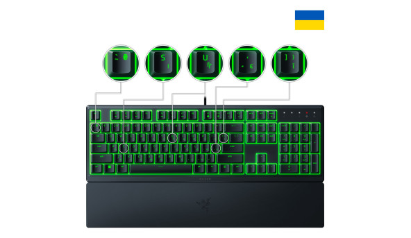 Клавіатура ігрова Razer Ornata V3 X UKR - 576439