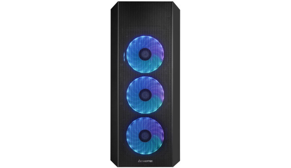 Корпус Chieftec SCORPION 4 GL-04B-UC-OP 4x120mm A-RGB, USB-C, ATX, без БЖ, Black - 576449