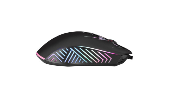 Мишка XTRIKE ME GM-215, ігрова 7200dpi., 7кн.,RGB, програмування, чорна - 576513