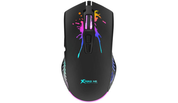 Мишка XTRIKE ME GM-215, ігрова 7200dpi., 7кн.,RGB, програмування, чорна