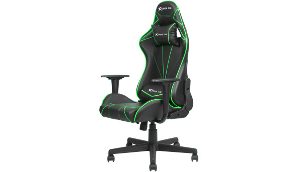 Крісло ігрове XTRIKE ME Advanced Gaming Chair GC-909, 50мм, чорно-зелене