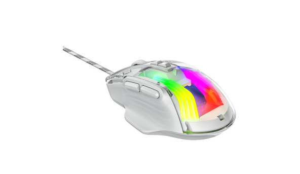 Мишка XTRIKE ME GM-319, ігрова 6400dpi., 7кн.,RGB, біла - 576606