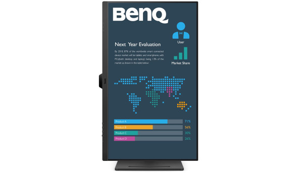 TFT 31.5" BenQ BL3290QT, IPS, 2K QHD, 75Hz, HDMI, DP, DP-out, USB-C, HAS, USB-hub, колонки, чорний - 576622