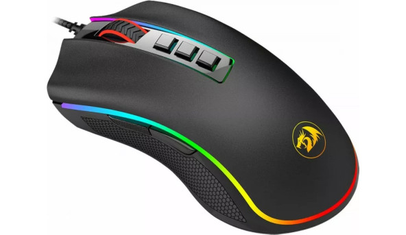 Мишка Redragon Cobra FPS, M711-2, ігрова, 12400dpi., 8кн., RGB, чорна - 576672