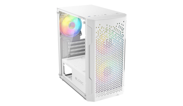 Корпус LogicConcept ARAMIS MESH+GLASS ARGB fans 3x120mm WHITE без БЖ mATX - 576687