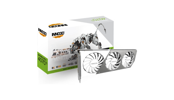GeForce RTX4070 Ti Inno3D X3 OC WHITE, 12GB GDDR6X, 192bit, PCI Express - 576725