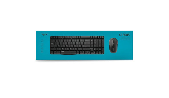 Комплект клавіатура+мишка Rapoo X1800S wireless USB Black - 576857