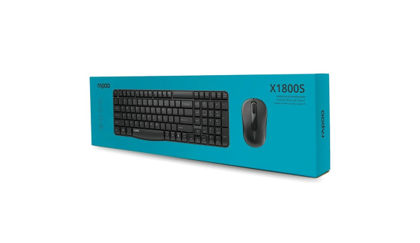 Комплект клавіатура+мишка Rapoo X1800S wireless USB Black - 576857
