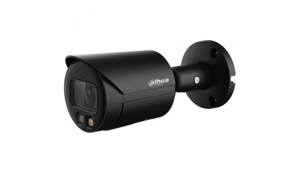 IP-відеокамера вулична Dahua DH-IPC-HFW2449S-S-IL-BE (2.8) з подвійною підсвіткою Black