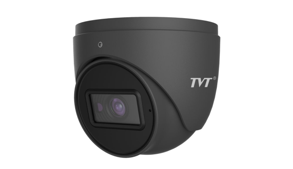 IP-відеокамера 5MP TVT TD-9554S4 (D/PE/AR2) Black f=2.8mm з мікрофоном (77-00312)