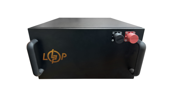 Акумулятор LP LiFePO4 51,2V - 100 Ah (5120Wh) (Smart BMS 200A/100А) з LCD метал Smart RM