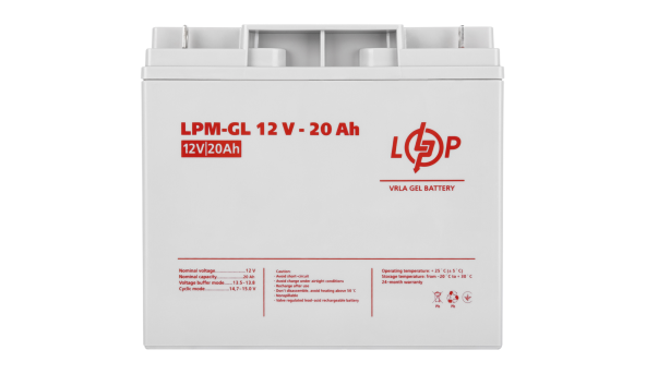 Акумулятор гелевий LPM-GL 12V - 20 Ah - 578956