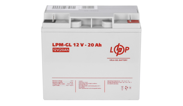 Акумулятор гелевий LPM-GL 12V - 20 Ah - 578956