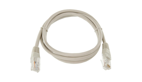 Патч-корд литий UTP RJ45 кат. 5Е 1 м (серый)
