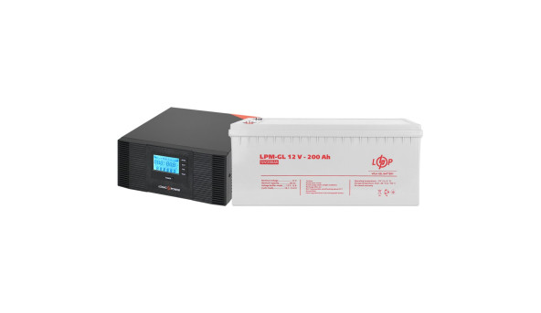 Комплект резервного питания LP (LogicPower) ИБП + гелевая батарея (UPS B1500 + АКБ GL 2400W) - 579001