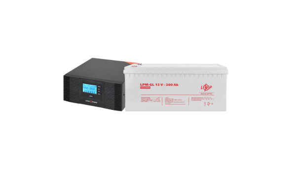 Комплект резервного питания LP (LogicPower) ИБП + гелевая батарея (UPS B1500 + АКБ GL 2400W)