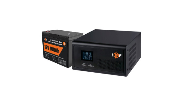 Комплект резервного живлення LP (LogicPower) ДБЖ + літієва (LiFePO4) батарея (UPS 1500VA + АКБ LiFePO4 1280W)