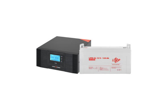 Комплект резервного питания LP (LogicPower) ИБП + гелевая батарея (UPS B1500 + АКБ GL 1440W) - 579058
