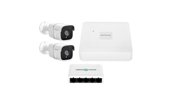 Комплект відеоспостереження на 2 камери GV-IP-K-W68/02 4MP (Lite)