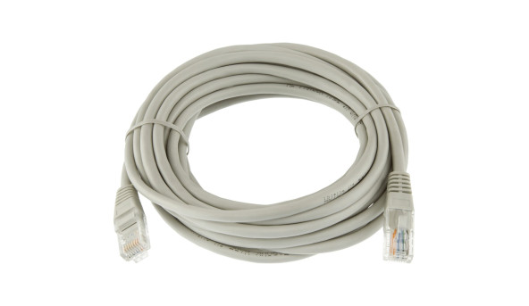 Патч-корд литий UTP RJ45 кат. 5Е 5 м (серый) - 579081