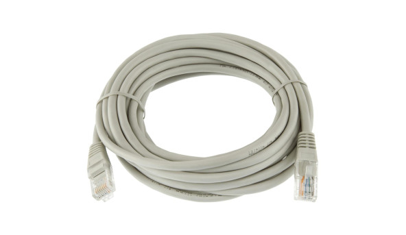 Патч-корд литий UTP RJ45 кат. 5Е 5 м (серый)