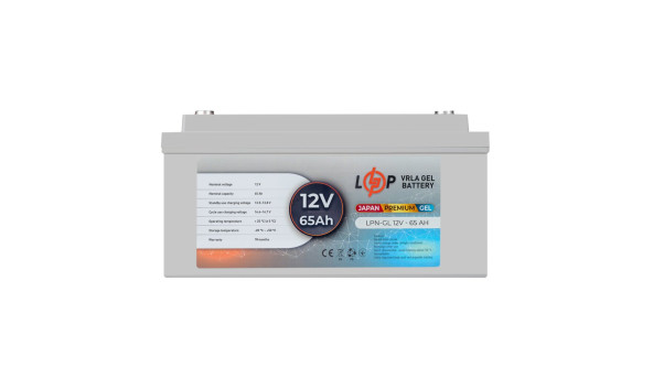 Аккумулятор гелевый LPN-GL 12V - 65 Ah - 579099