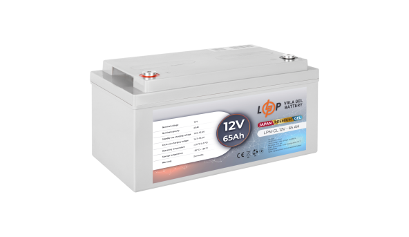 Аккумулятор гелевый LPN-GL 12V - 65 Ah - 579099