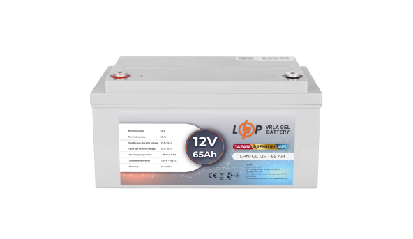 Аккумулятор гелевый LPN-GL 12V - 65 Ah - 579099