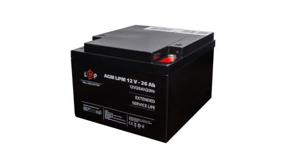 Аккумулятор AGM LPM 12V - 26 Ah под болт М5